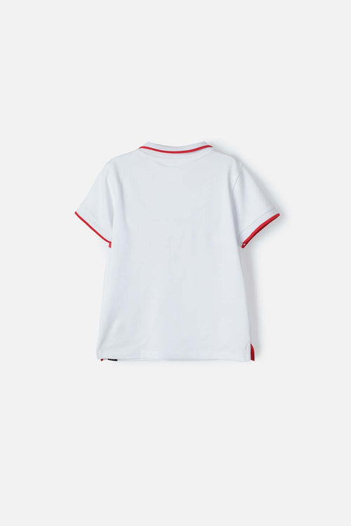 NASA WHITE POLO SHIRT FOR BOYS 2T TO 5T