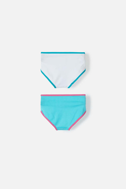2-PACK PEPPA PIG PANTIES WHITE AND TURQUOISE FOR GIRLS 2T TO 5T