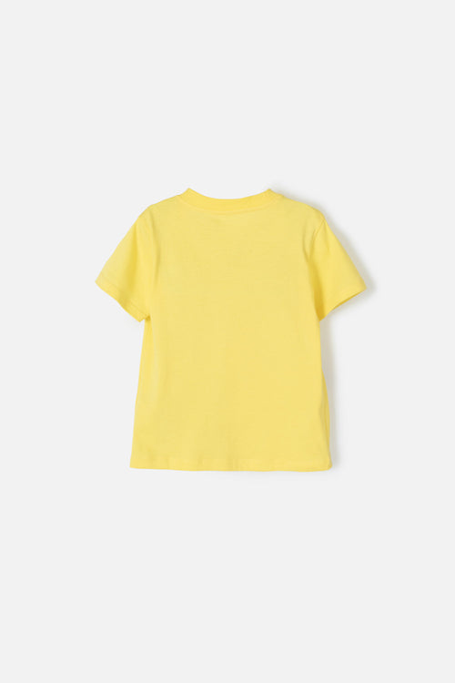 SMILEY WORLD SHORT SLEEVE YELLOW T-SHIRT FOR BOYS 2T TO 5T