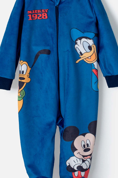 MICKEY MOUSE BLUE ONESIE PAJAMAS FOR BABY BOYS