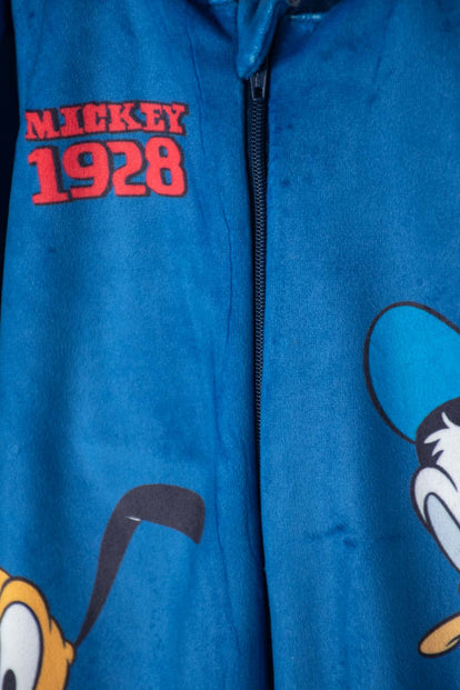 PIJAMA DE MICKEY MOUSE TIPO MAMELUCO AZUL PARA BEBÉ NIÑO