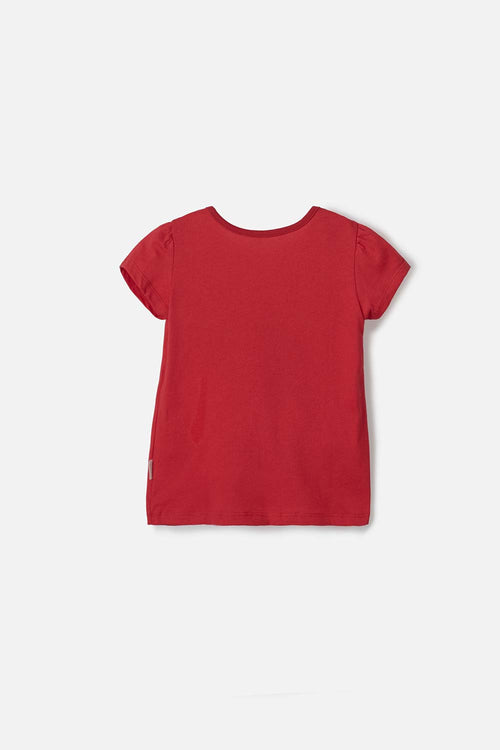 MINNIE MOUSE RED SHORT SLEEVE T-SHIRT FOR GIRLS SIZES 2T TO 5T