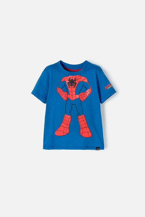 SPIDEY AND HIS AMAZING FRIENDS BLUE SHORT SLEEVE T-SHIRT FOR BOYS 2T TO 5T