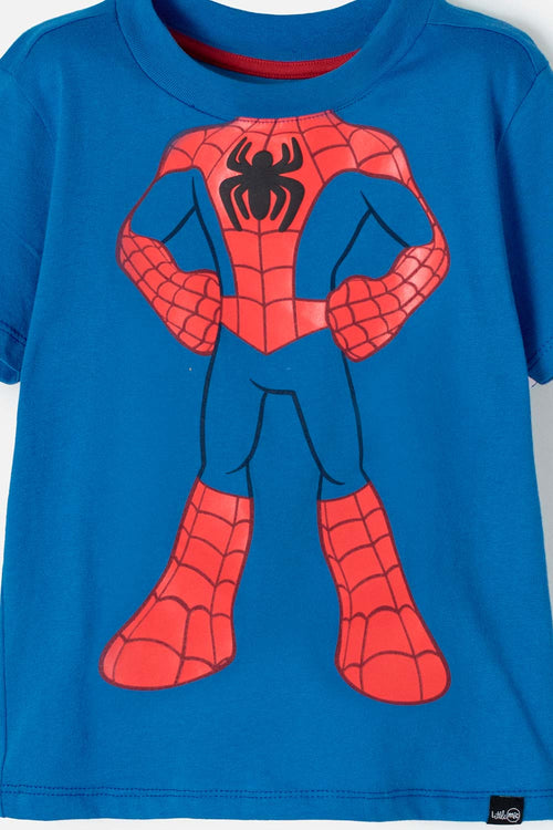 SPIDEY AND HIS AMAZING FRIENDS BLUE SHORT SLEEVE T-SHIRT FOR BOYS 2T TO 5T