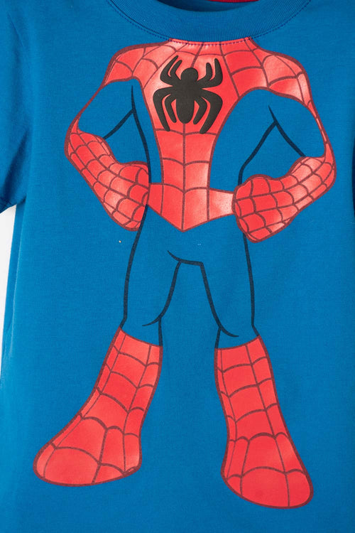 SPIDEY AND HIS AMAZING FRIENDS BLUE SHORT SLEEVE T-SHIRT FOR BOYS 2T TO 5T
