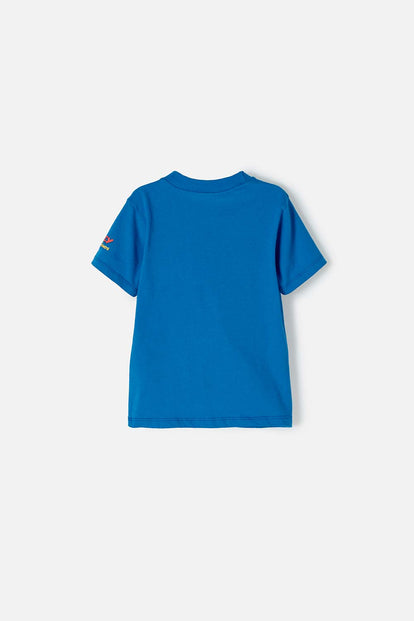 CAMISETA DE SPIDEY AND HIS AMAZING FRIENDS AZUL MANGA CORTA PARA NIÑO 2T A 5T