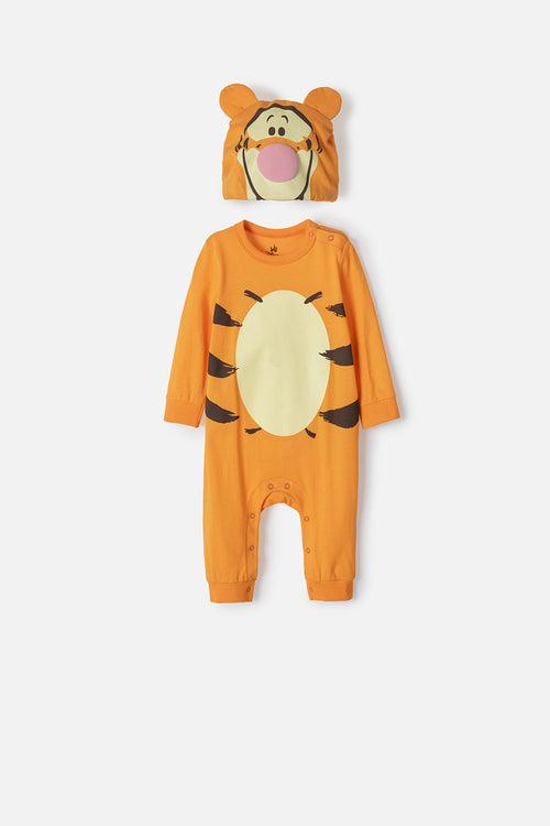 WINNIE THE POOH ORANGE ONESIE PAJAMAS FOR BABY BOYS