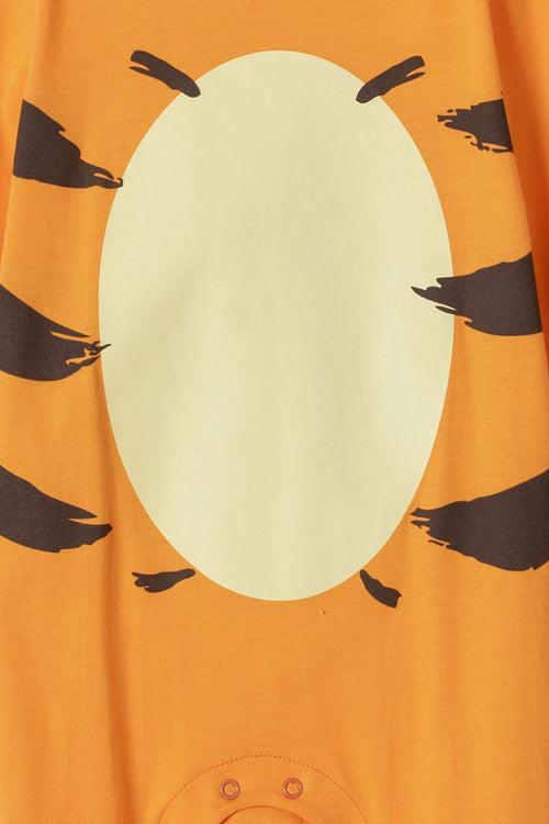 WINNIE THE POOH ORANGE ONESIE PAJAMAS FOR BABY BOYS