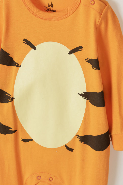 WINNIE THE POOH ORANGE ONESIE PAJAMAS FOR BABY BOYS
