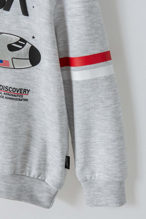 NASA GRAY HOODIE FOR BOYS 2T TO 5T
