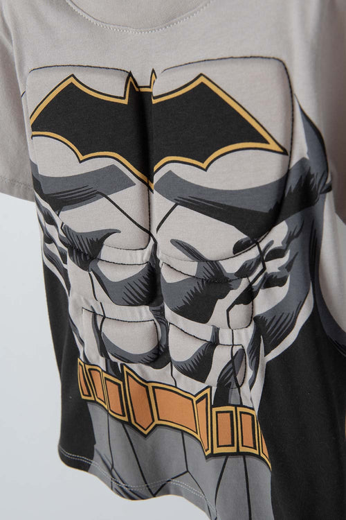 BATMAN SHORT SLEEVE GRAY T-SHIRT FOR BOYS 2T TO 5T