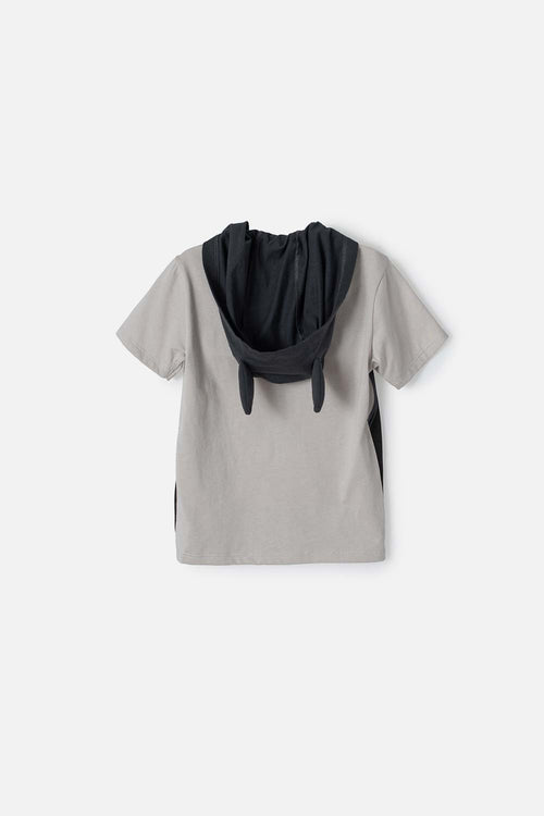 BATMAN SHORT SLEEVE GRAY T-SHIRT FOR BOYS 2T TO 5T