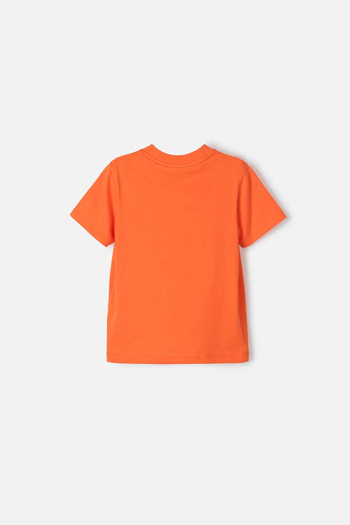 HOT WHEELS ORANGE CREWNECK T-SHIRT FOR BOYS 2T TO 5T