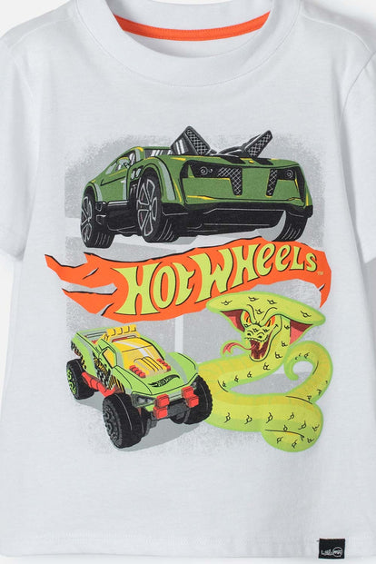 CONJUNTO DE HOT WHEELS MULTICOLOR CON JOGGER PARA NIÑO 2T A 5T