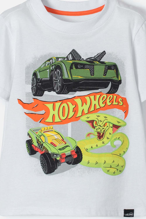 HOT WHEELS MULTICOLOR OUTFIT WITH JOGGERS FOR BOYS 2T TO 5T