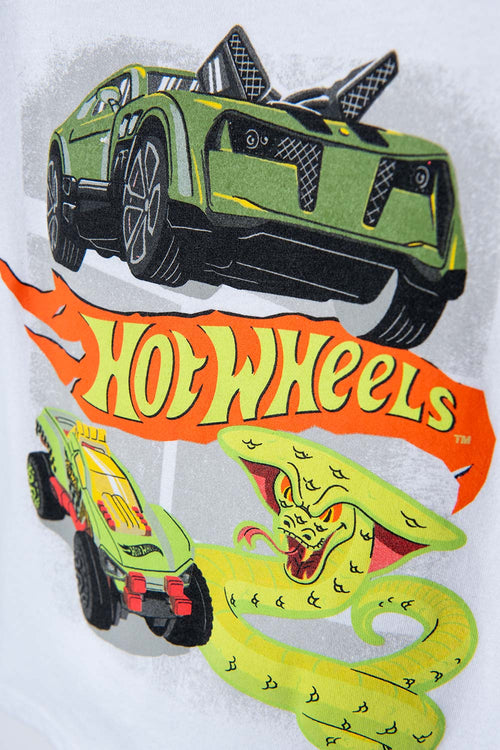 HOT WHEELS MULTICOLOR OUTFIT WITH JOGGERS FOR BOYS 2T TO 5T