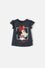 CAMISETA DE MINNIE MOUSE MANGA CORTA GRIS PARA NIÑA 2T A 5T