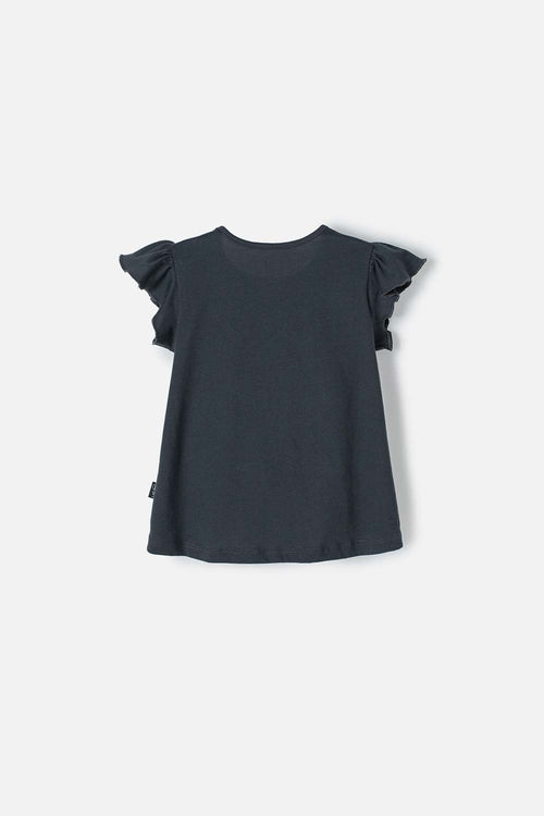 MINNIE MOUSE SHORT SLEEVE GRAY T-SHIRT FOR GIRL 2T TO 5T
