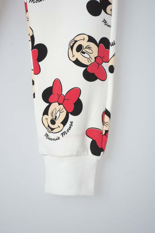 MINNIE MOUSE LONG PANTS SET IN IVORY FOR BABY GIRL