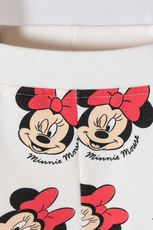MINNIE MOUSE LONG PANTS SET IN IVORY FOR BABY GIRL