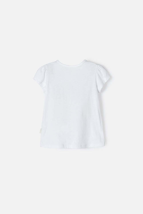 PEPPA PIG SHORT SLEEVE WHITE T-SHIRT FOR GIRLS 2T TO 5T