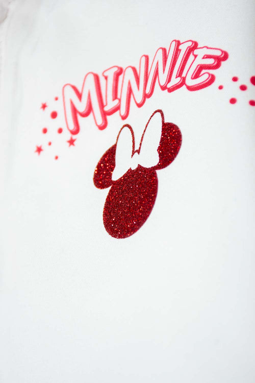MINNIE MOUSE ZIP-UP JACKET IN IVORY AND RED FOR GIRLS 2T TO 5T