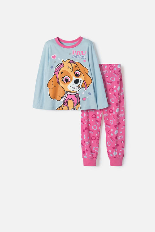 PAW PATROL LONG SLEEVE MULTICOLOR PAJAMAS FOR GIRLS 2T TO 5T