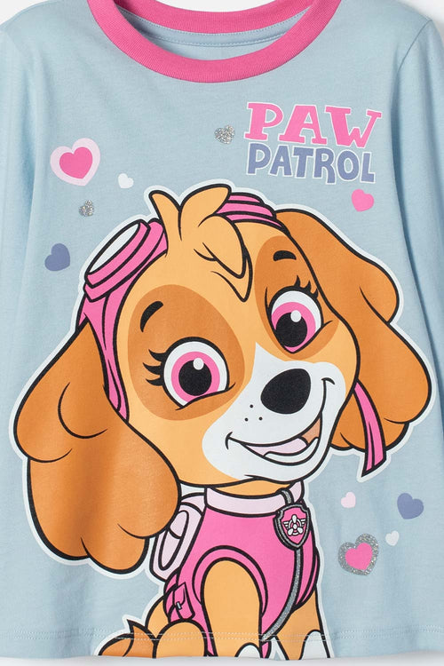PAW PATROL LONG SLEEVE MULTICOLOR PAJAMAS FOR GIRLS 2T TO 5T