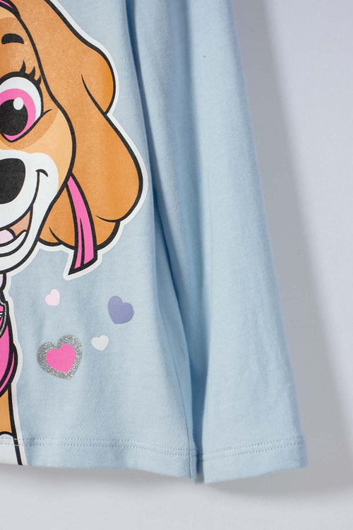 PAW PATROL LONG SLEEVE MULTICOLOR PAJAMAS FOR GIRLS 2T TO 5T