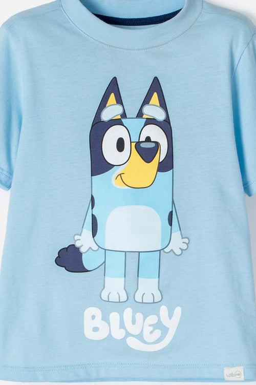 BLUEY SHORT SLEEVE BLUE UNISEX T-SHIRT 2T TO 6T