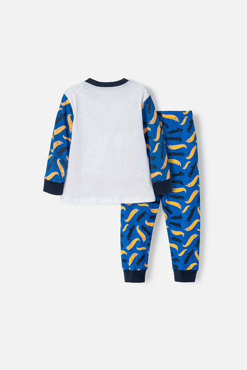 HOTWHEELS LONG-SLEEVE MULTICOLOR PAJAMAS FOR BOYS SIZES 2T TO 5T