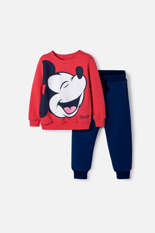 MICKEY MOUSE SET WITH MULTICOLOR HOODIE FOR BOYS 2T TO 6T
