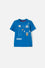 CAMISETA DE NASA MANGA CORTA AZUL PARA NIÑO 2T A 5T