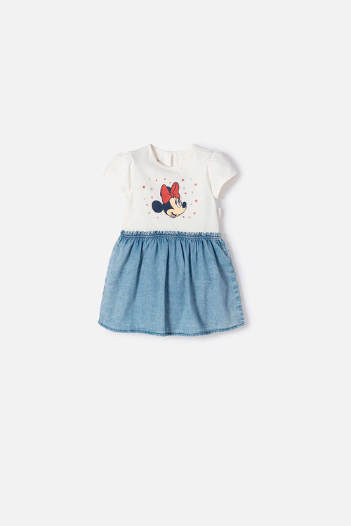 IVORY MINNIE MOUSE DRESS FOR BABY GIRL