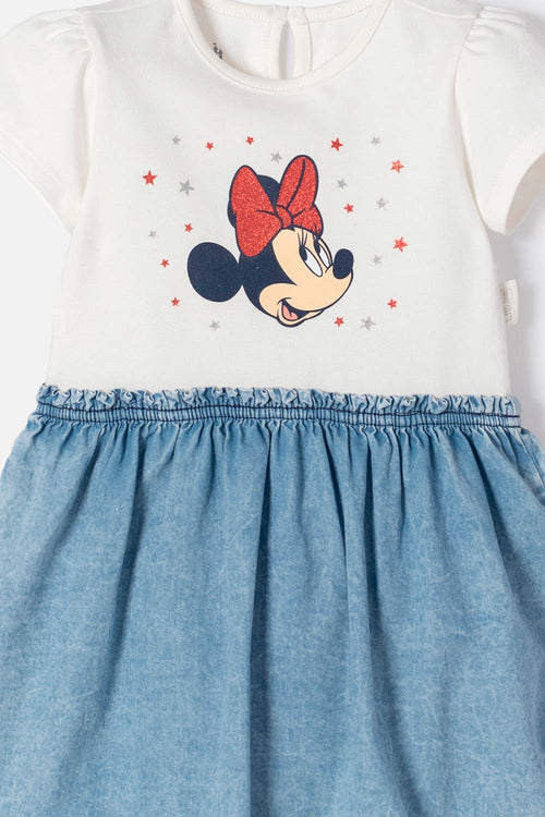 IVORY MINNIE MOUSE DRESS FOR BABY GIRL