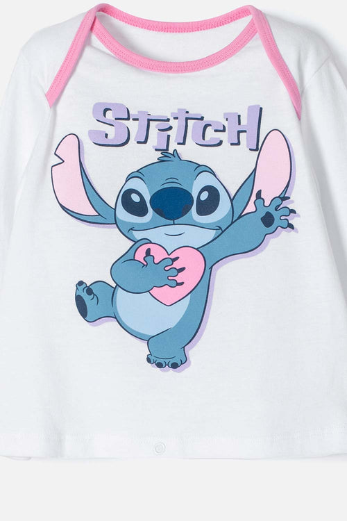 GIRLS' MULTICOLOR STITCH LONG-SLEEVE PAJAMAS 2T TO 5T