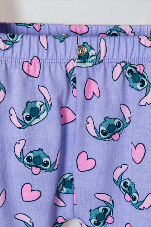 GIRLS' MULTICOLOR STITCH LONG-SLEEVE PAJAMAS 2T TO 5T