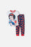 PIJAMA DE BLANCANIEVES BLANCA Y AZUL DE PANTALÓN LARGO PARA NIÑA 2T A 5T