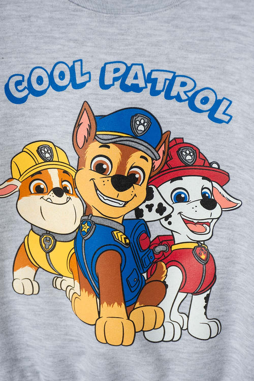 PAW PATROL RED AND GREY HEATHER SET FOR BOYS 2T TO 6T