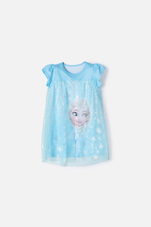 FROZEN NIGHTGOWN PAJAMAS BLUE FOR GIRLS 2T TO 5T