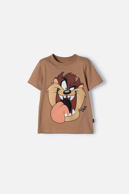 CAMISETA DE LOS LOONEY TUNES CARAMELO MANGA CORTA PARA NIÑO 2T A 5T