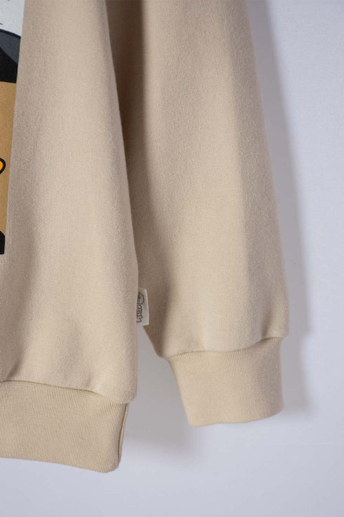 LOONEY TUNES CLOSED KHAKI HOODIE FOR BOYS 2T TO 5T