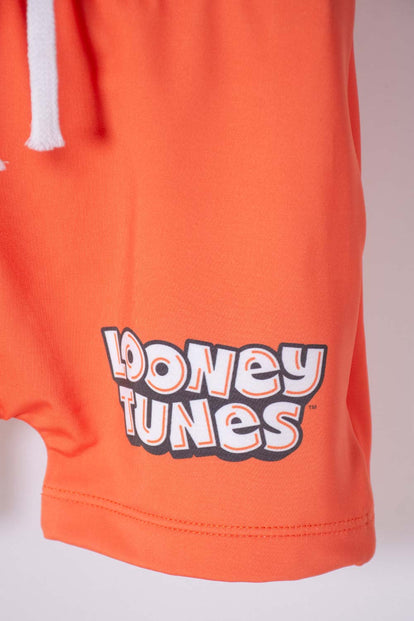 CONJUNTO DE BAÑO DE BUGS BUNNY MULTICOLOR MANGA LARGA PARA NIÑO 2T A 5T