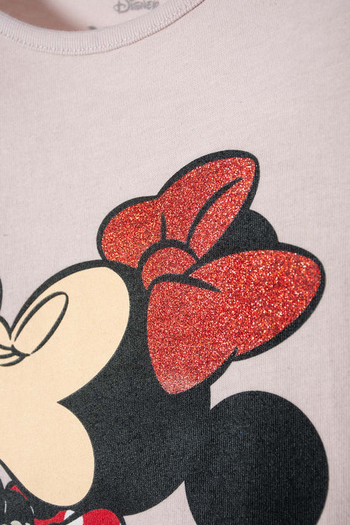 MINNIE MOUSE SHORT SLEEVE T-SHIRT PINK FOR GIRLS 2T TO 5T