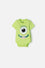 BODY DE MONSTERS UNIVERSITY VERDE CON AJUSTE EN ENTREPIERNA PARA BEBÉ NIÑO