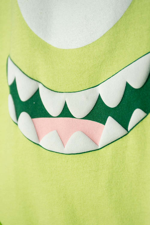 MONSTERS UNIVERSITY GREEN BODYSUIT WITH SNAP CLOSURE AT CROTCH FOR BABY BOY