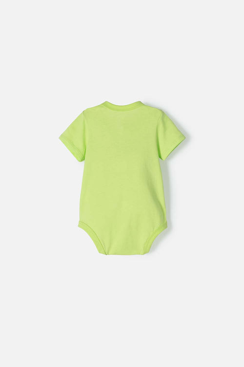 MONSTERS UNIVERSITY GREEN BODYSUIT WITH SNAP CLOSURE AT CROTCH FOR BABY BOY