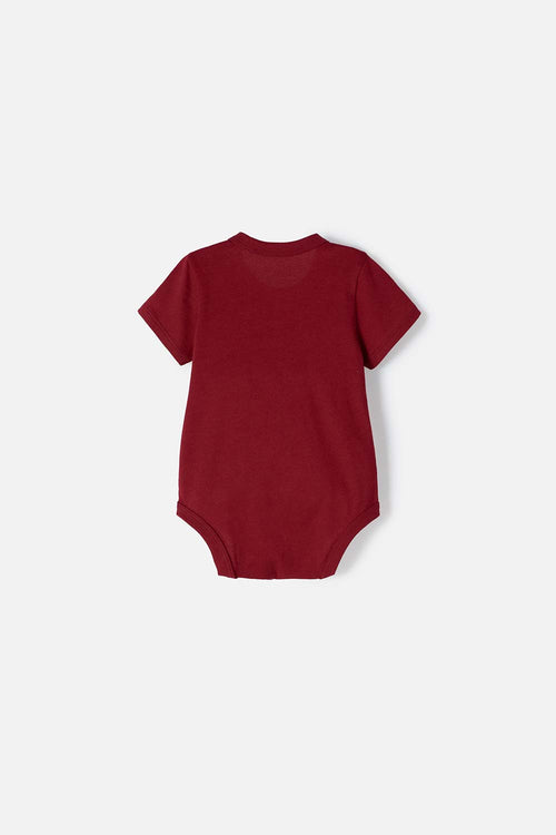HARRY POTTER RED SHORT SLEEVE BABY BOY BODYSUIT