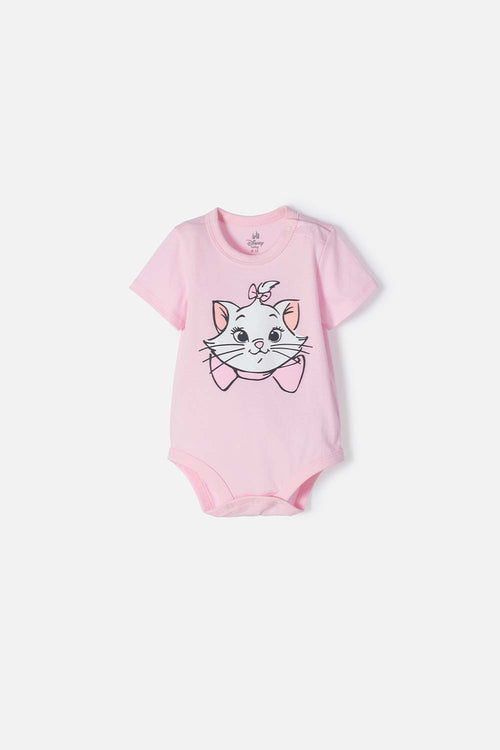 THE ARISTOCATS PINK BODYSUIT PRINTED ON FRONT FOR BABY GIRL