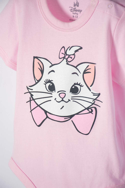 THE ARISTOCATS PINK BODYSUIT PRINTED ON FRONT FOR BABY GIRL